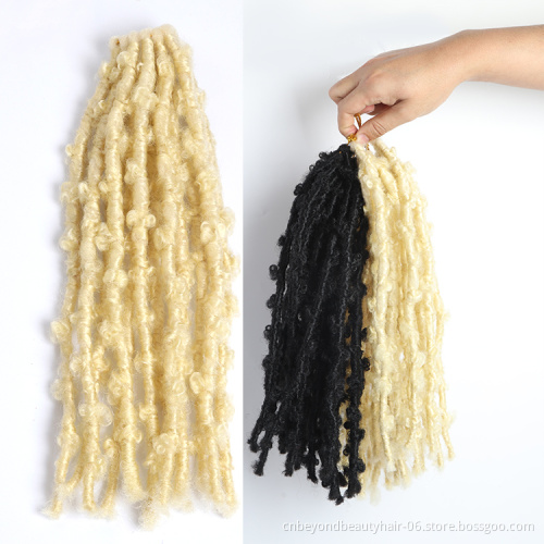Long Distressed Butterfly Locs braids for african hair New Faux locs Soft dread locks